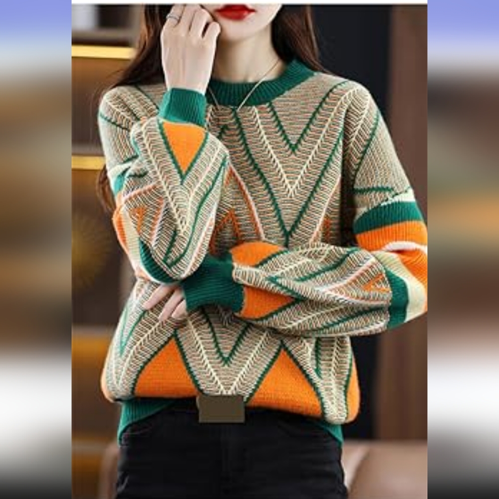 Women's crew neck sweater